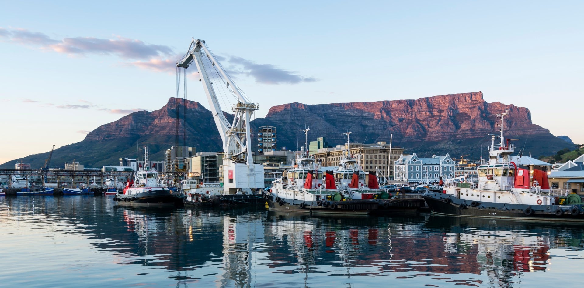 Sunrise At The Victoria And Alfred Waterfront Harbour In Cape